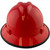 MSA V-Gard Full Brim Hard Hats with One-Touch Suspensions Red - with Protective Edge