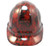 Hades Skull Red Hydro Dipped Cap Style Hard Hat pic 1