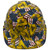 Don't Tread on Me USA FLAG Design Hydro Dipped Hard Hats Cap Style - Front