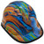 Oil Spill Design Hydro Dipped Hard Hats Cap Style - Edge Oblique Right