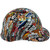 Sticker Bomb 4 Design Hydro Dipped Hard Hats Cap Style Design Left