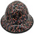 Patriot Skulls Hydro Dipped Hard Hats Full Brim Style