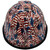 USA Wavy Flag Hydro Dipped Hard Hats Cap Style