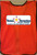 Imprinted Orange safety vests with multi color imprint Back