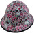 Sugar Skulls Hydro Dipped Hard Hats Full Brim Style Edge Left