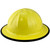 Skullbucket Aluminum Full Brim Hardhats ~ Yellow with Protective Edge ~ Left