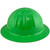 Skullbucket Aluminum Full Brim Hardhats ~ HI Viz Green ~ Left