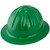 SkullBucket Aluminum Full Brim Hard Hats with Ratchet Suspensions - Dark Green