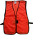 Orange Soft Mesh Plain Safety Vest ~Tear Away Front