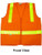 Orange MESH SURVEYOR Safety Vests CLASS 2 with Lime Stripes  pic 4