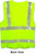 ANSI 2004 Sleeveless Class 2 Double Stripe LIME Safety Vests - Silver Stripes Pic 3