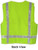 Lime Surveyors Safety Vest with Silver Stripes and Pockets pic 4