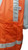 Orange MESH Surveyors Safety Vest with Silver Stripes and Pockets Close up