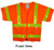 ANSI 2004 SLEEVED Class 3 Double Stripe Orange Mesh Safety Vests - Lime Stripes Main Pic 1