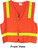 Surveyors Safety Vest Orange with Lime Stripes pic 5