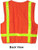 Surveyors Safety Vest Orange with Lime Stripes Pic 3