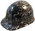 Guns and Skulls Hydro Dipped Hard Hats Cap Style Design ~ Oblique View