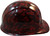 Hades Small Skull Red Hydro Dipped Hard Hats Cap Style Design ~ Right Side View