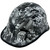 Bad Bones Hydro Dipped Hard Hats Cap Style Design - Edge Oblique Left