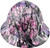 Glamour Camo Pink Hydro Dipped Hard Hats Full Brim Style Design - Front View
