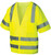 Pyramex Class 3 Hi-Vis Mesh Lime Safety Vests w/ Silver Stripes ~ Front View