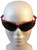 ERB Annie Safety Glasses with Pink Camo Design and Smoke Lens ~ Front View