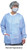 Polypropylene Lab Jacket Blue w/ 3 Pockets. Snap Front   pic 2