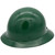 MSA Green Skullgard Full Brim Hard Hat with STAZ ON Suspension - Oblique Left