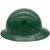 MSA Green Skullgard Full Brim Hard Hat with STAZ ON Suspension - Left