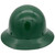 MSA Green Skullgard Full Brim Hard Hat with STAZ ON Suspension - Back