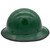 MSA Green Skullgard Full Brim Hard Hat with STAZ ON Suspension - Edge Left