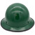 MSA Green Skullgard Full Brim Hard Hat with STAZ ON Suspension - Edge Front