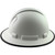 Pyramex Ridgeline Full Brim Style Hard Hat with White Graphite Pattern with Protective Edge - Right