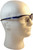 Jackson Nemesis Metallic Blue Frame Safety Glasses with Fog Free Clear Lens ~ Right Side View