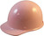 MSA Skullgard Cap Style Hard Hats - Staz On Suspensions - Light Pink - Oblique View