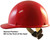 Skullgard Cap Style Hard Hats With Swing Suspension Red 