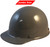 MSA Skullgard (LARGE SHELL) Cap Style Hard Hats with Ratchet Suspension - Gray - Oblique View 
