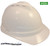 MSA Advance Vented Hard Hats with 6 Point Ratchet Suspensions - White - Oblique View