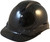 Pyramex Ridgeline Cap Style Hard Hat Shiny Black Graphite Pattern - Oblique View