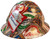 Beer Cans Full Brim Style Hydro Dipped Hard Hats - Oblique View