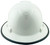 Pyramex Ridgeline Full Brim Hard Hat - White - with Protective Edge