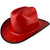 Outlaw Cowboy Hardhat with Ratchet Suspension Red with Protective Edge