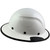 DAX Fiberglass Composite Hard Hat with Protective Edge - Full Brim White - Right View