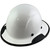 DAX Fiberglass Composite Hard Hat with Protective Edge - Full Brim White - Oblique View