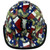 Texas Pride Cap Style Hydro Dipped Hard Hats - with edge Front Right