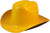 Outlaw Cowboy Hardhat with Ratchet Suspension Yellow - Oblique View