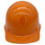 MSA Skullgard (SMALL SIZE) Orange Cap Style Hard Hats with Ratchet Suspension - Front