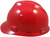 MSA V-Gard Cap Style with Fas Trac III Suspension - Red (Older Dates) 