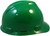 MSA V-Gard Cap Style with Fast Trac III Suspensions - Green (Older Dates)