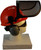 MSA V-Gard Cap Style hard hat with Pyramex Polycarbonate Mesh Faceshield - Orange 